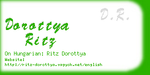 dorottya ritz business card